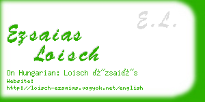 ezsaias loisch business card